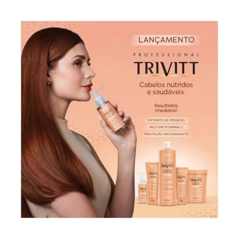 Máscara De Cabelo Nutrição Capilar Itallian Hairtech Trivitt 1kg - Hidratação Intensa, Brilho E Maciez - Imagem 4