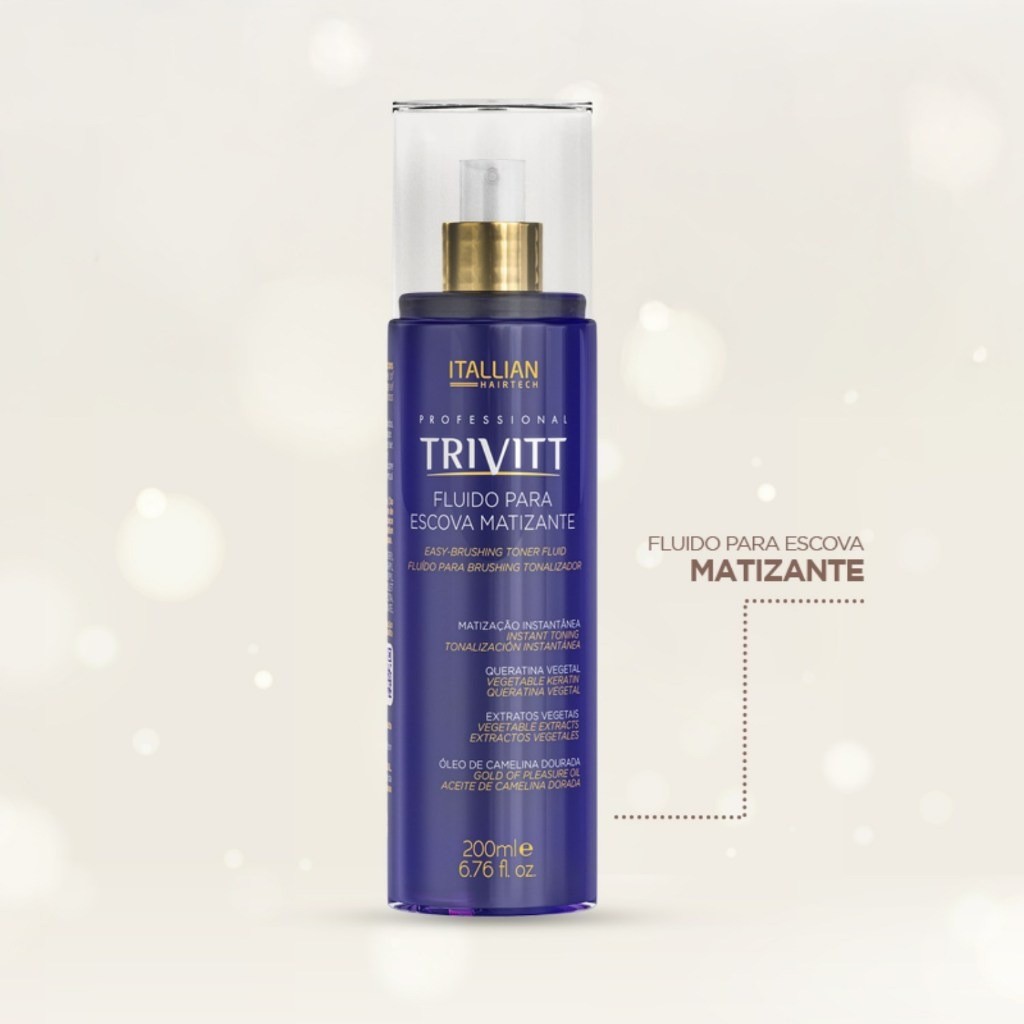 Fluido para escova matizante Itallian Cosméticos Trivitt 200ml - Imagem 3
