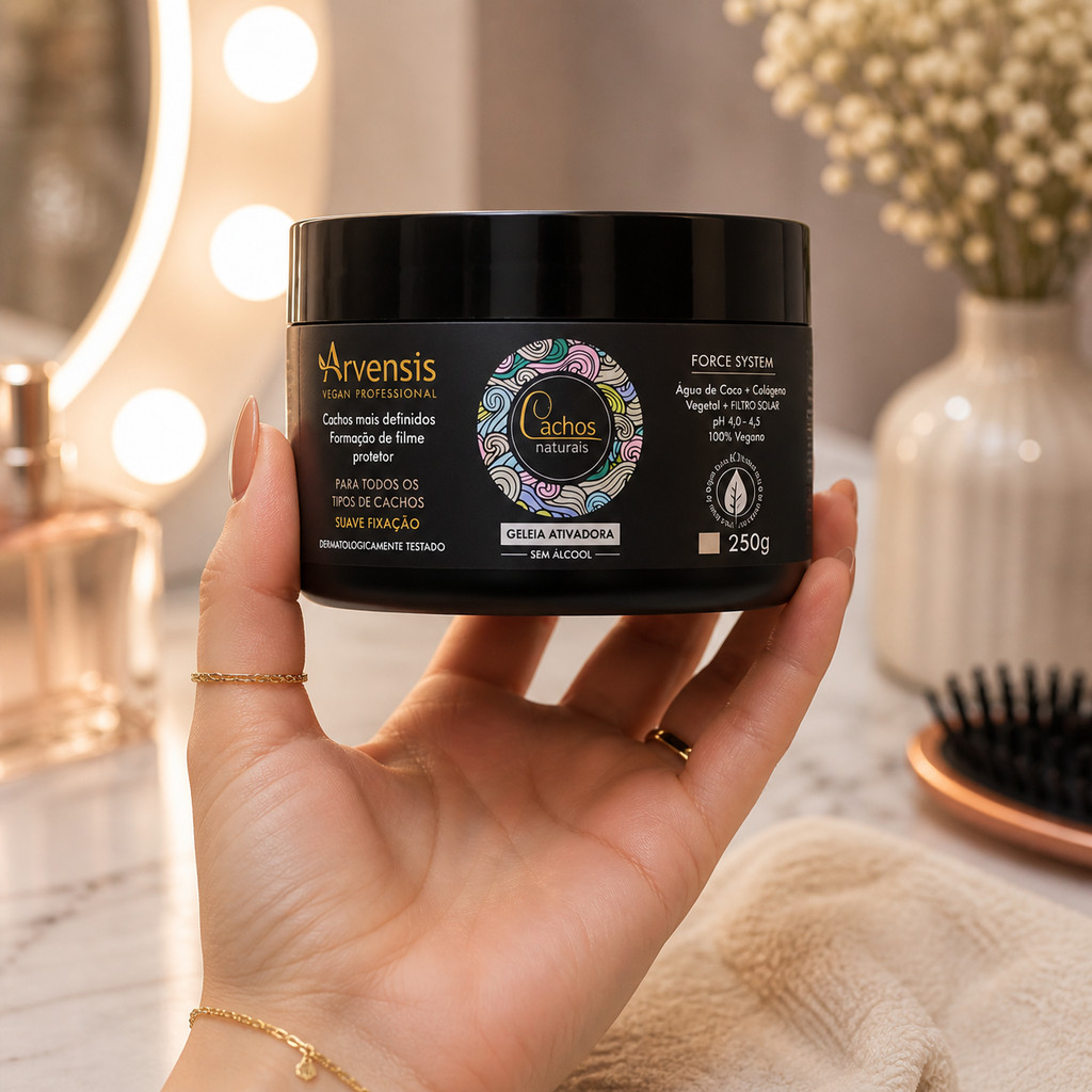 Geléia Ativadora de Cachos Arvensis Suave 300g Definição Antifrizz e Proteção Solar - Imagem 5