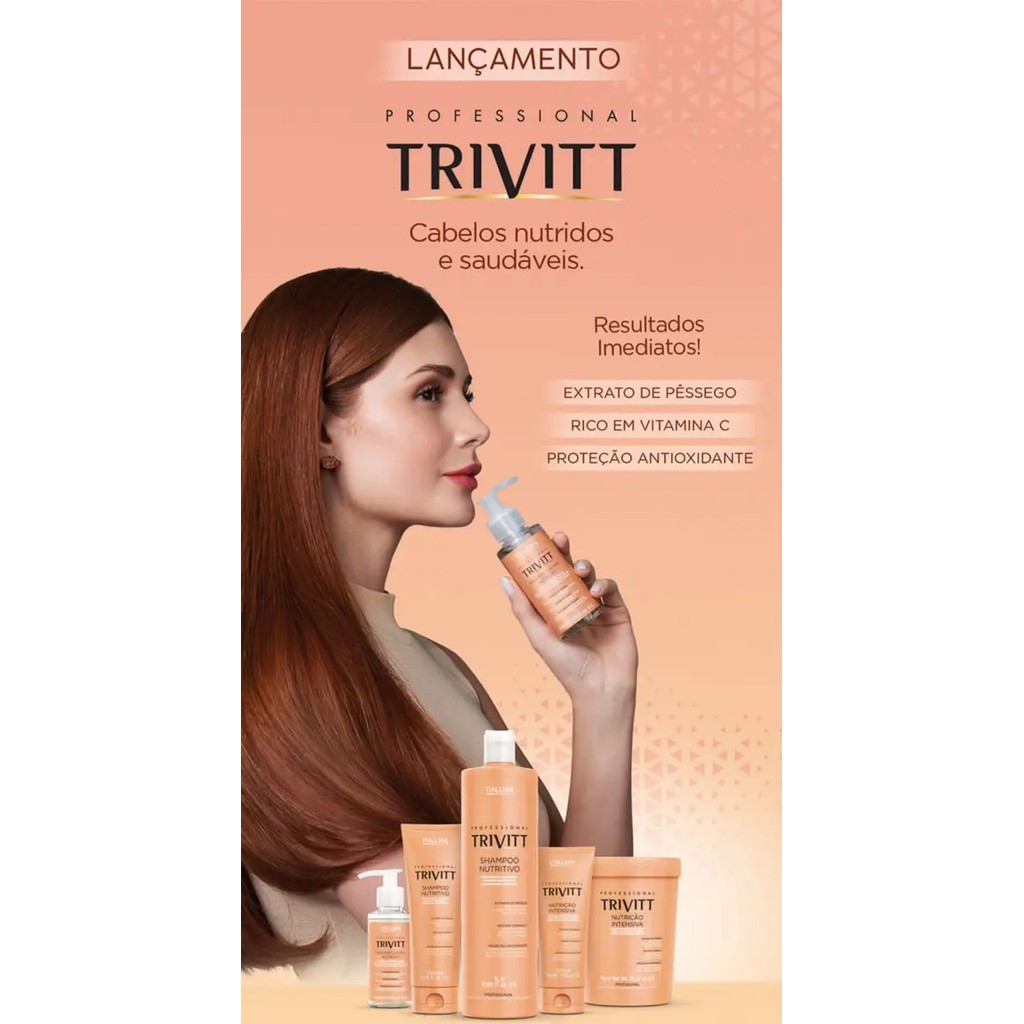 Máscara Líquida Nutrição Trivitt Anti Frizz E Brilho 110ml - Imagem 2
