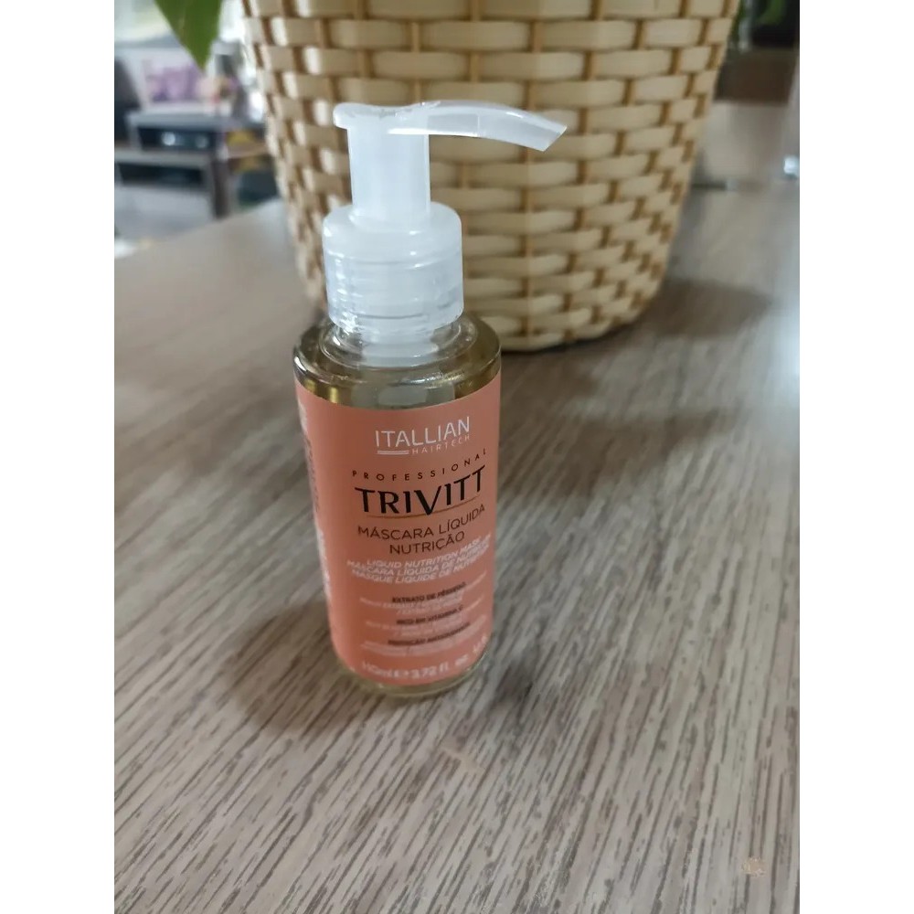 Máscara Líquida Nutrição Trivitt Anti Frizz E Brilho 110ml - Imagem 4