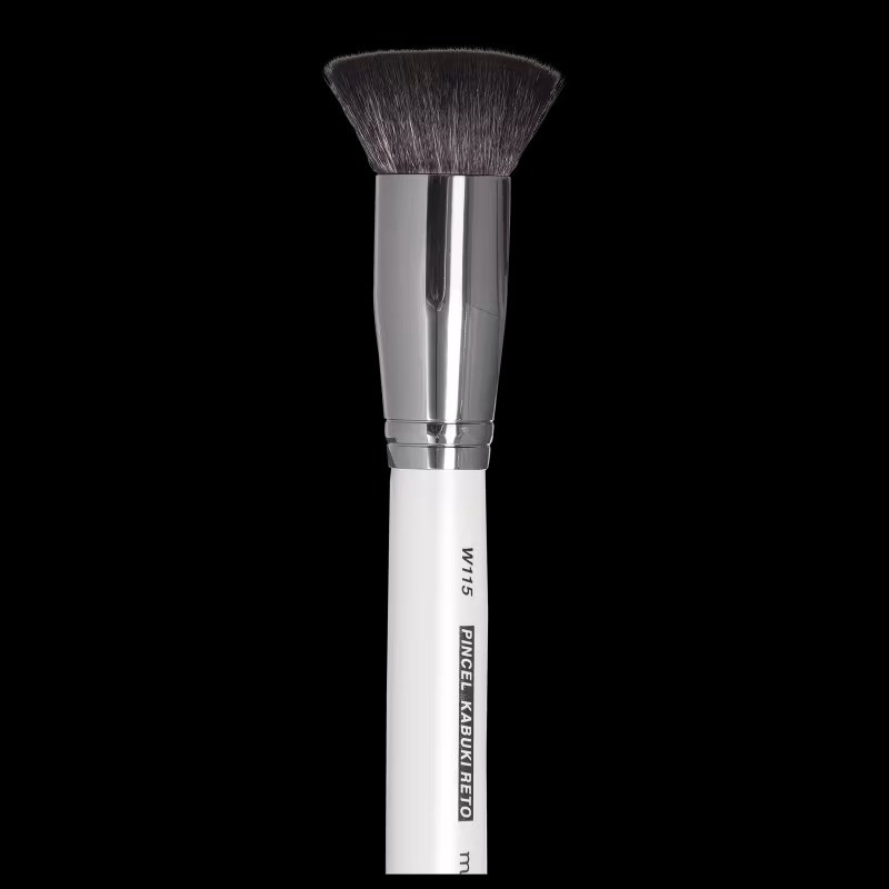 Pincel Kabuki Reto Macrilan Linha White W115 Base E BB Cream - Imagem 3