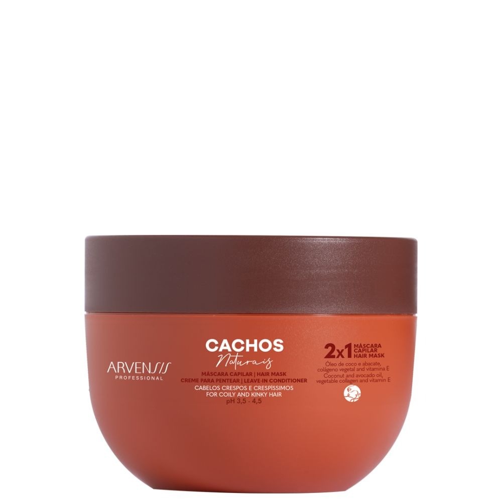 Máscara 2x1 Cachos Naturais Arvensis 300g Hidratação e Definição - Imagem 3