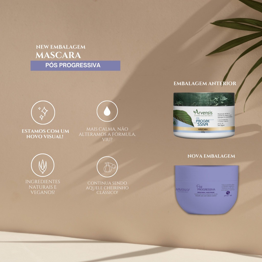 Máscara Capilar Pós Progressiva Arvensis 250g - Imagem 3