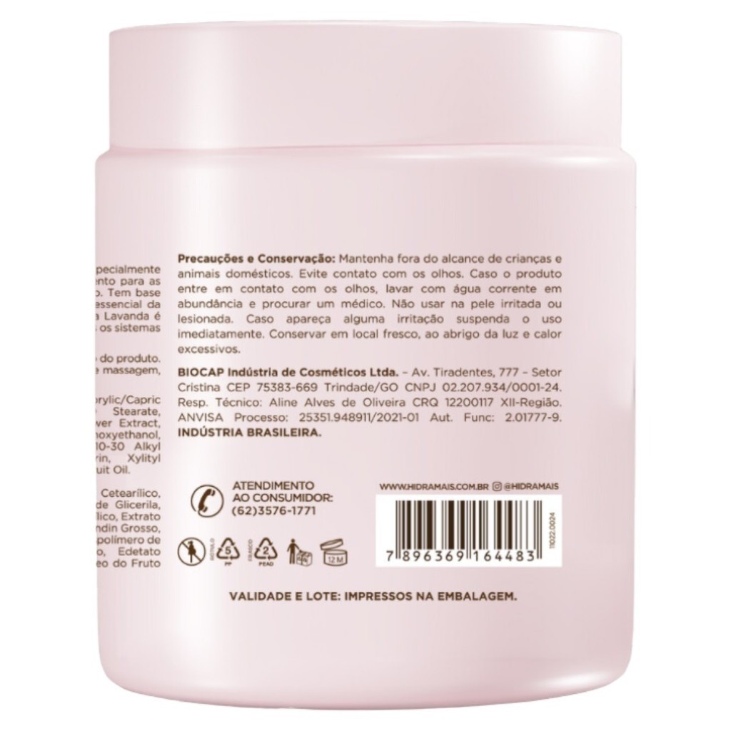Creme desodorante hidramais relaxante 1kg - Imagem 5