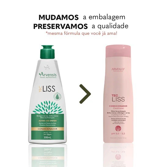Condicionador Arvensis Cosméticos Tec Liss 300ml - Imagem 5
