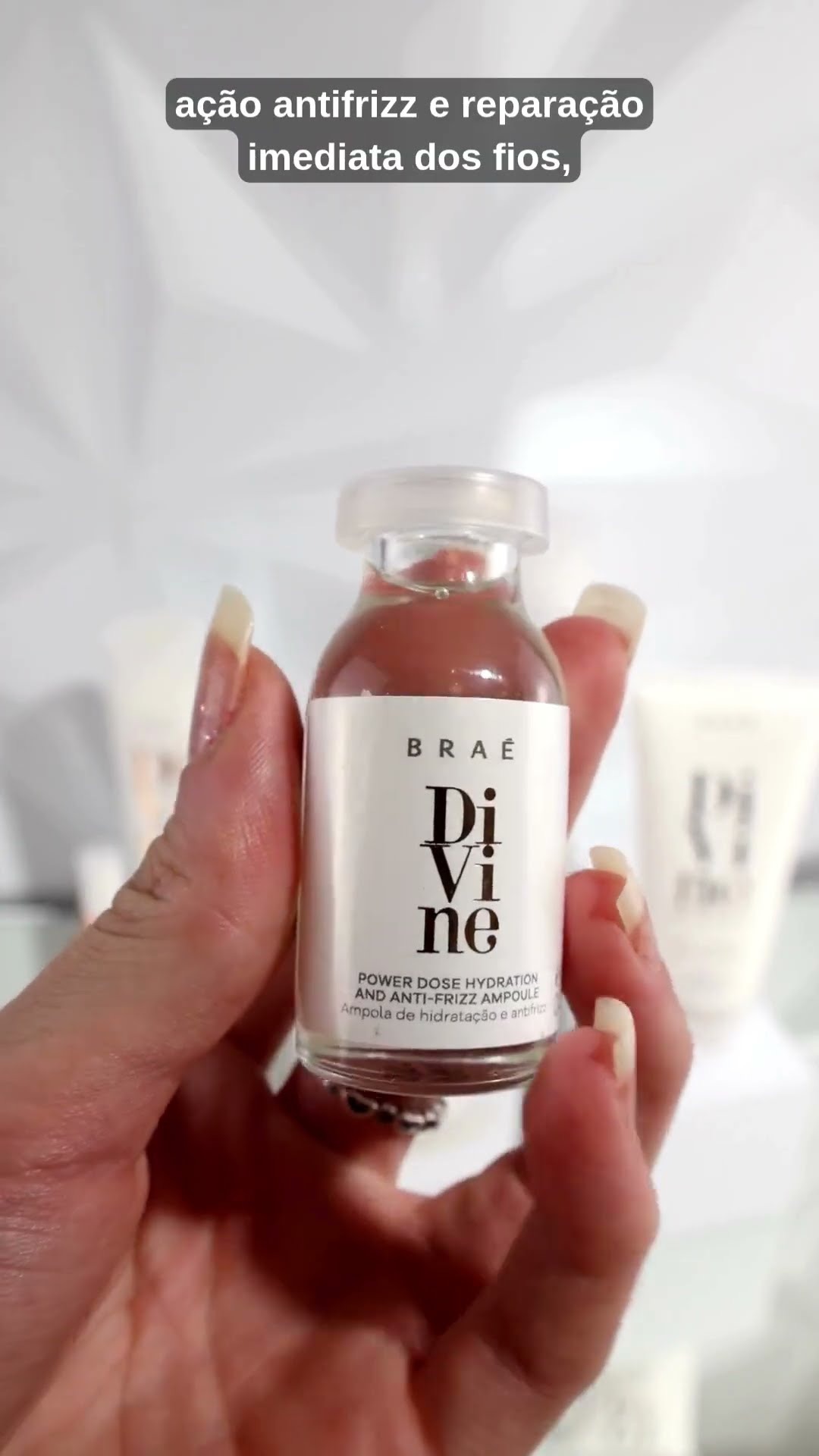 Ampola Braé Divine Power Dose Hidratação e Nutrição 13ml - Imagem 2
