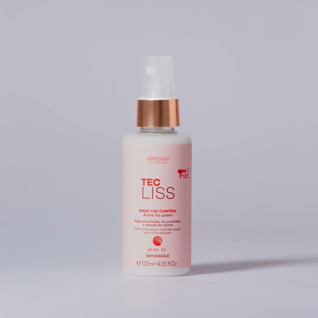 Spray Liss Control Arvensis 120ml Protetor Térmico Antifrizz - Imagem 4
