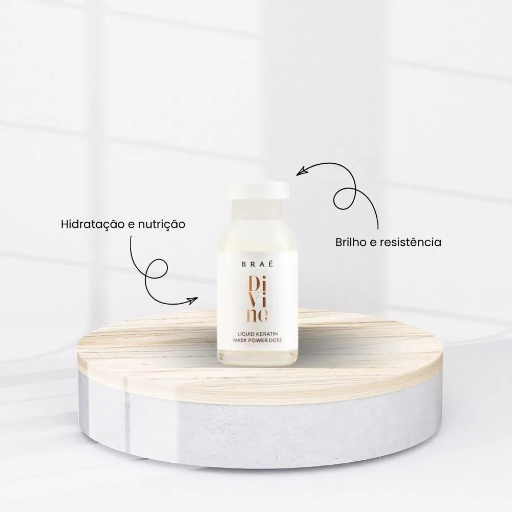 Ampola Braé Divine Power Dose Hidratação e Nutrição 13ml - Imagem 3