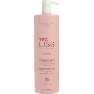 Shampoo Arvensis Tec Liss Cabelos Lisos Antifrizz Brilho Limpeza Suave 1L