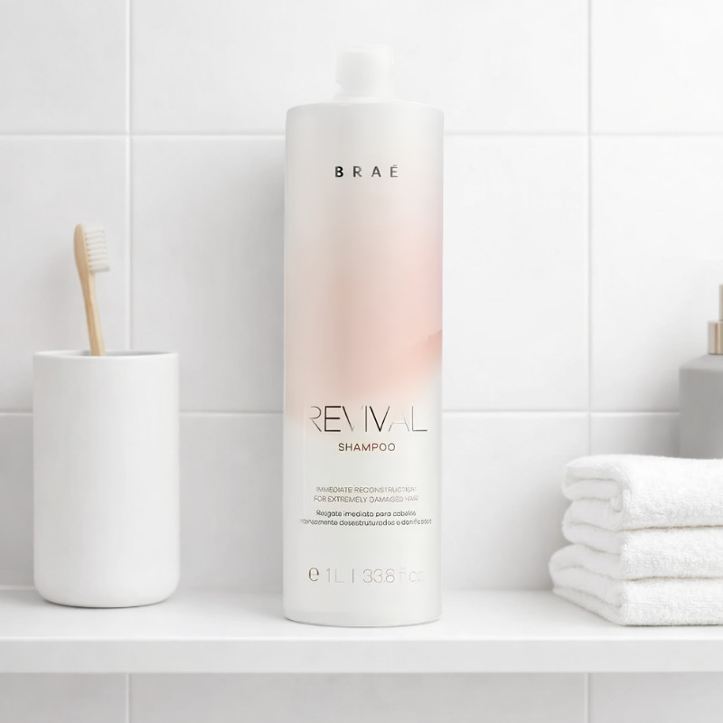 Shampoo Braé Revival 1L Reconstrução Capilar Cabelos - Imagem 8