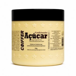 Condicionador Açúcar Coiffer 350g Recuperação para Cabelos Emborrachados