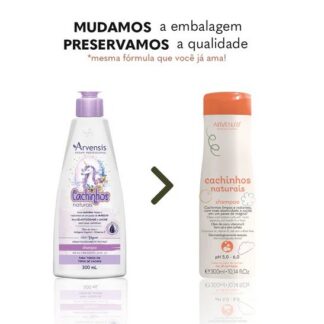 Shampoo Cachinhos Naturais Arvensis Todos os tipos de Cachos 300ml