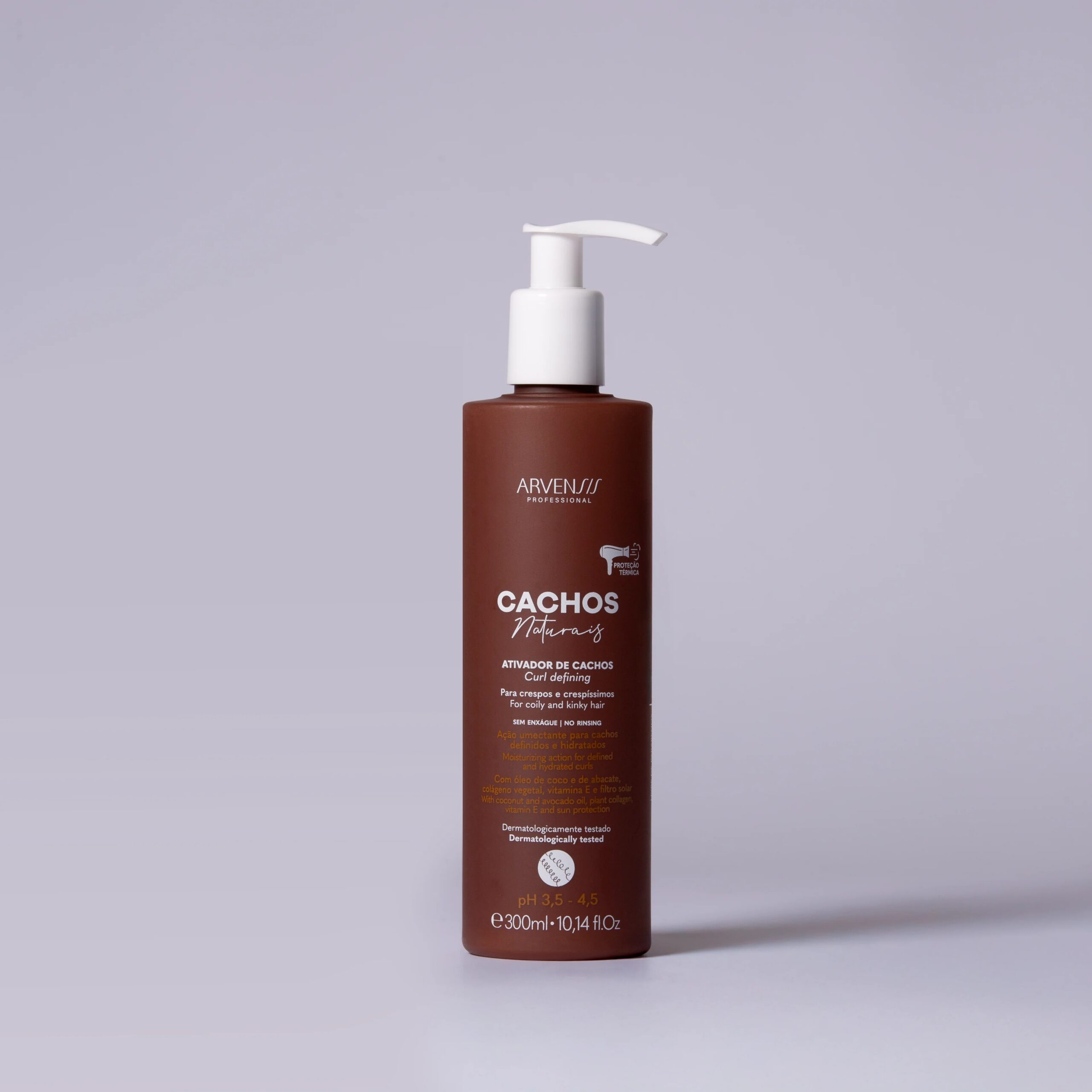Creme ativador de cachos Arvensis Cosméticos 300ml para cabelos crespos