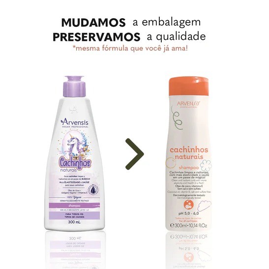 Shampoo Cachinhos Naturais Arvensis Todos os tipos de Cachos 300ml - Imagem 4