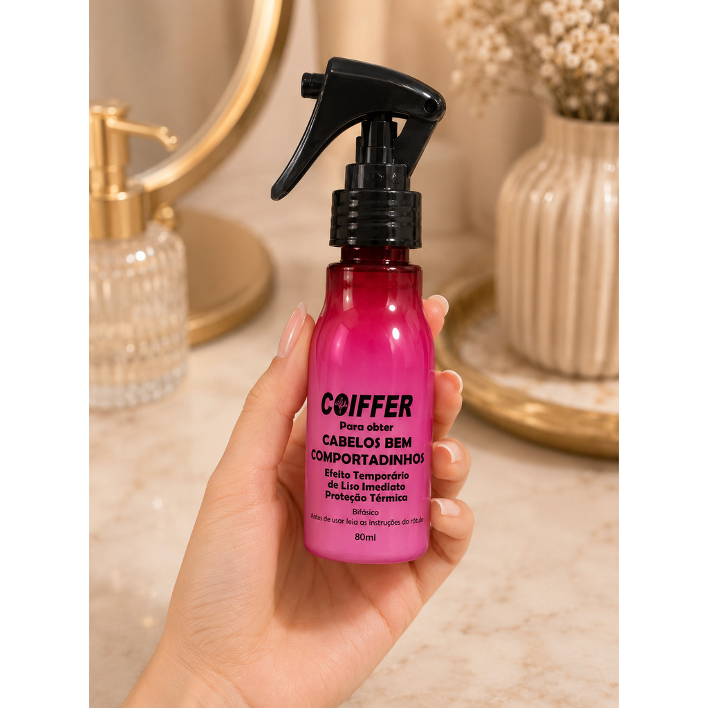 Spray Cabelos Bem Comportadinhos Coiffer 80ml Finalizador - Imagem 4