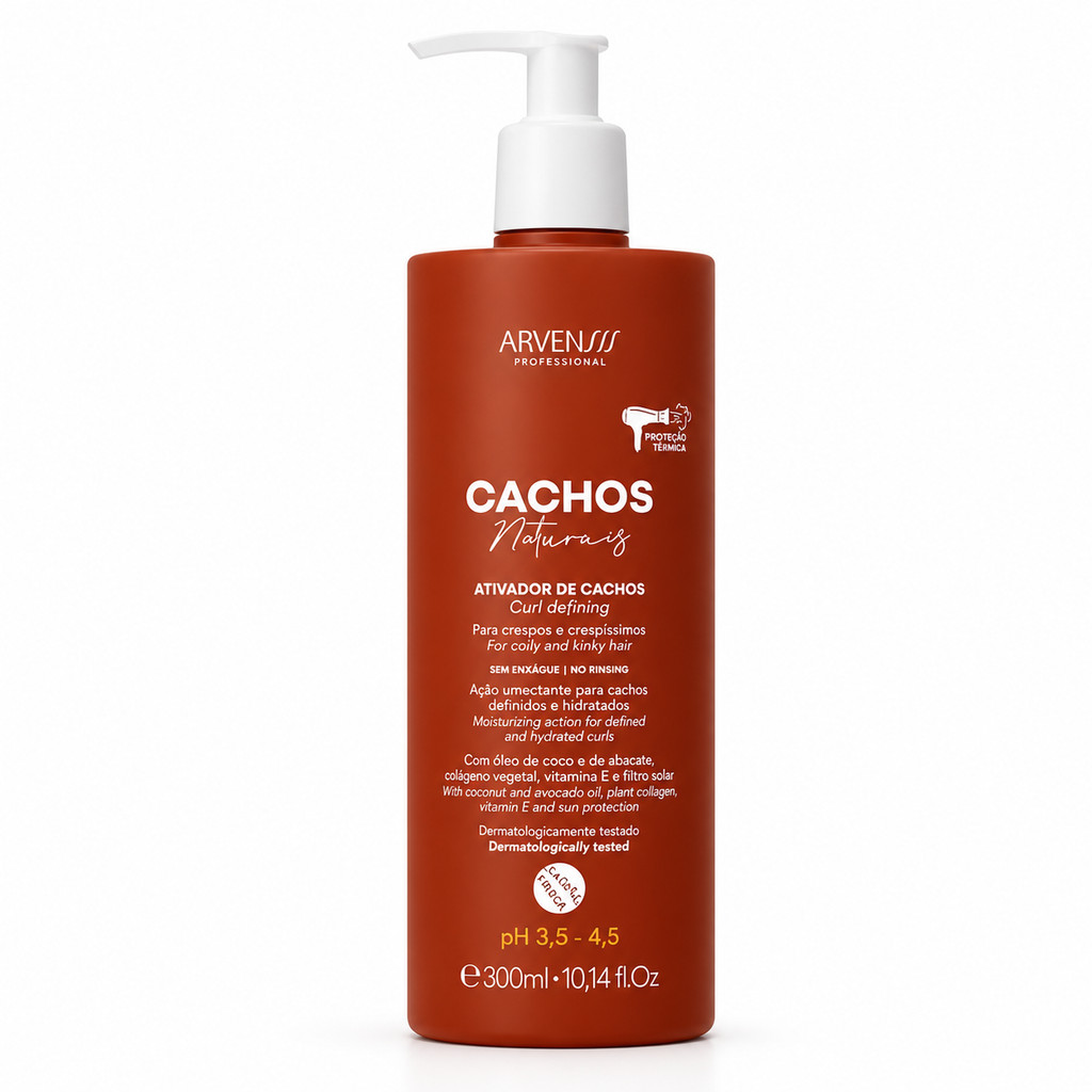 Creme ativador de cachos Arvensis Cosméticos 300ml para cabelos crespos - Imagem 5