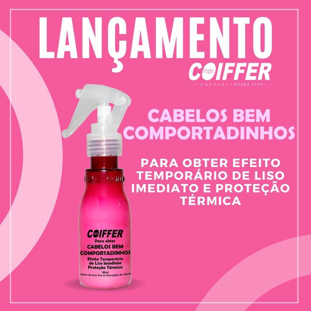 Spray Cabelos Bem Comportadinhos Coiffer 80ml Finalizador - Imagem 7