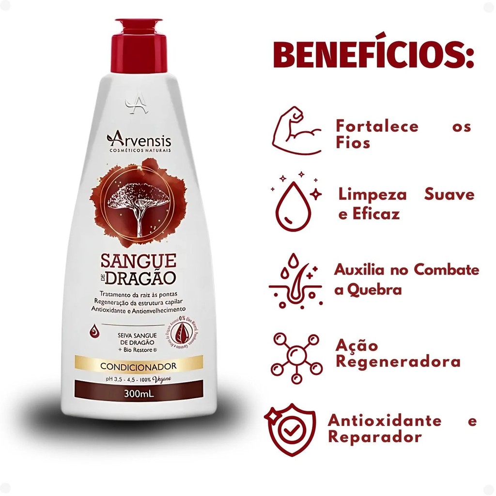 Condicionador Sangue de Dragão Arvensis 300ml - Imagem 8