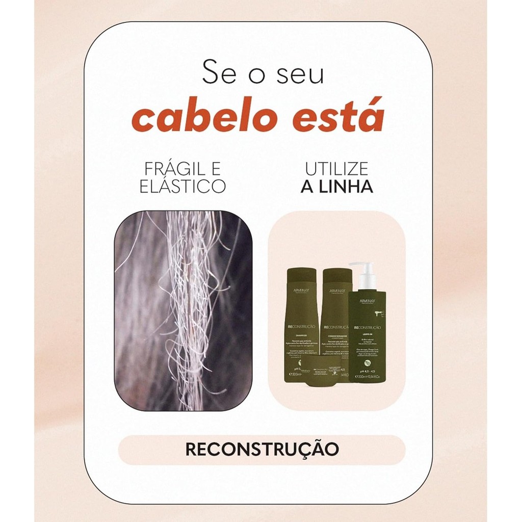 Máscara Capilar Reconstrução Arvensis 300g - Imagem 5