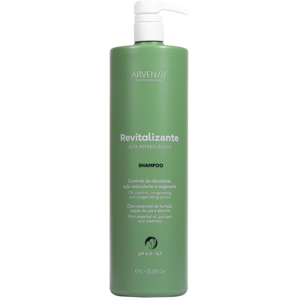 Shampoo Arvensis Revitalizante 1L Vegano Limpeza Suave Brilho Maciez