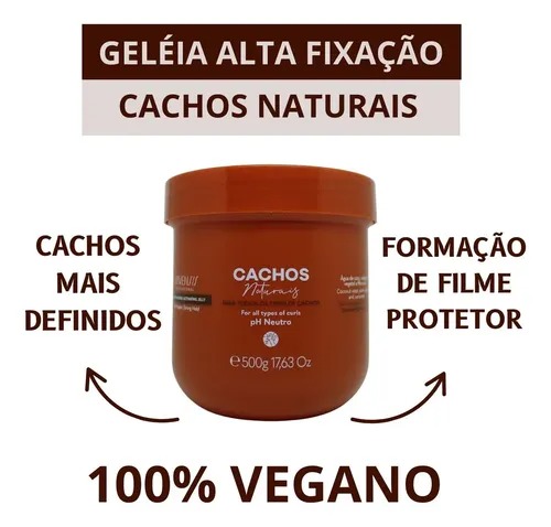 Geleia Ativadora Cachos Arvensis Forte Definição Antifrizz Fixação 500g - Imagem 4