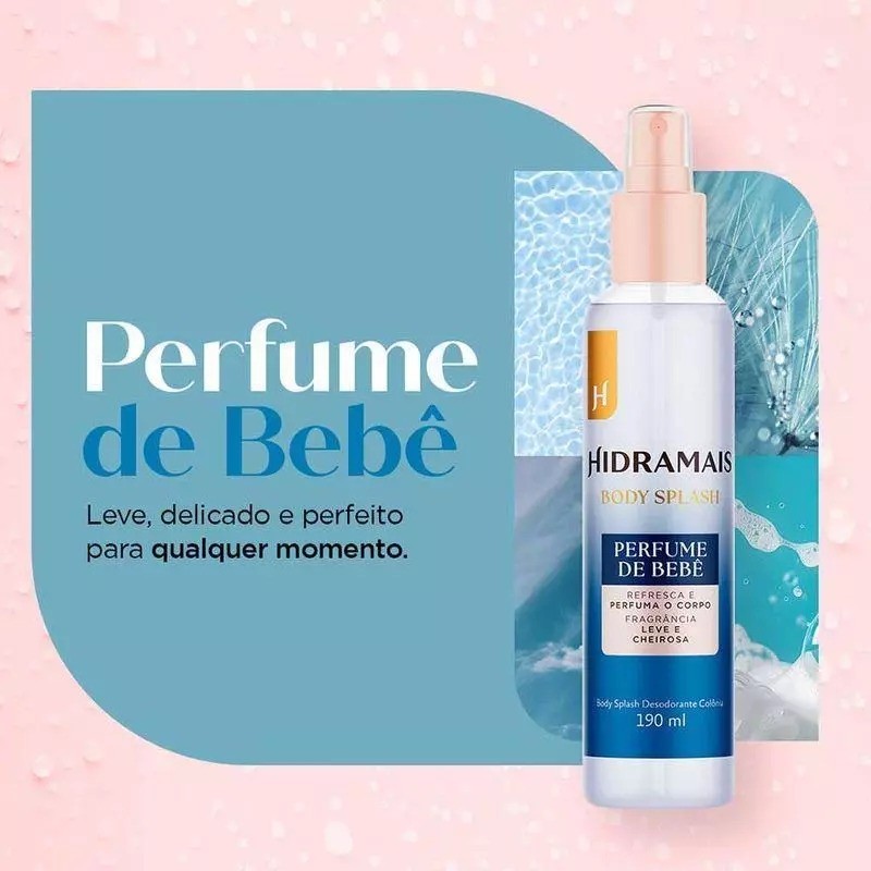 Body Splash Hidramais Perfume de Bebê 190ml - Imagem 4