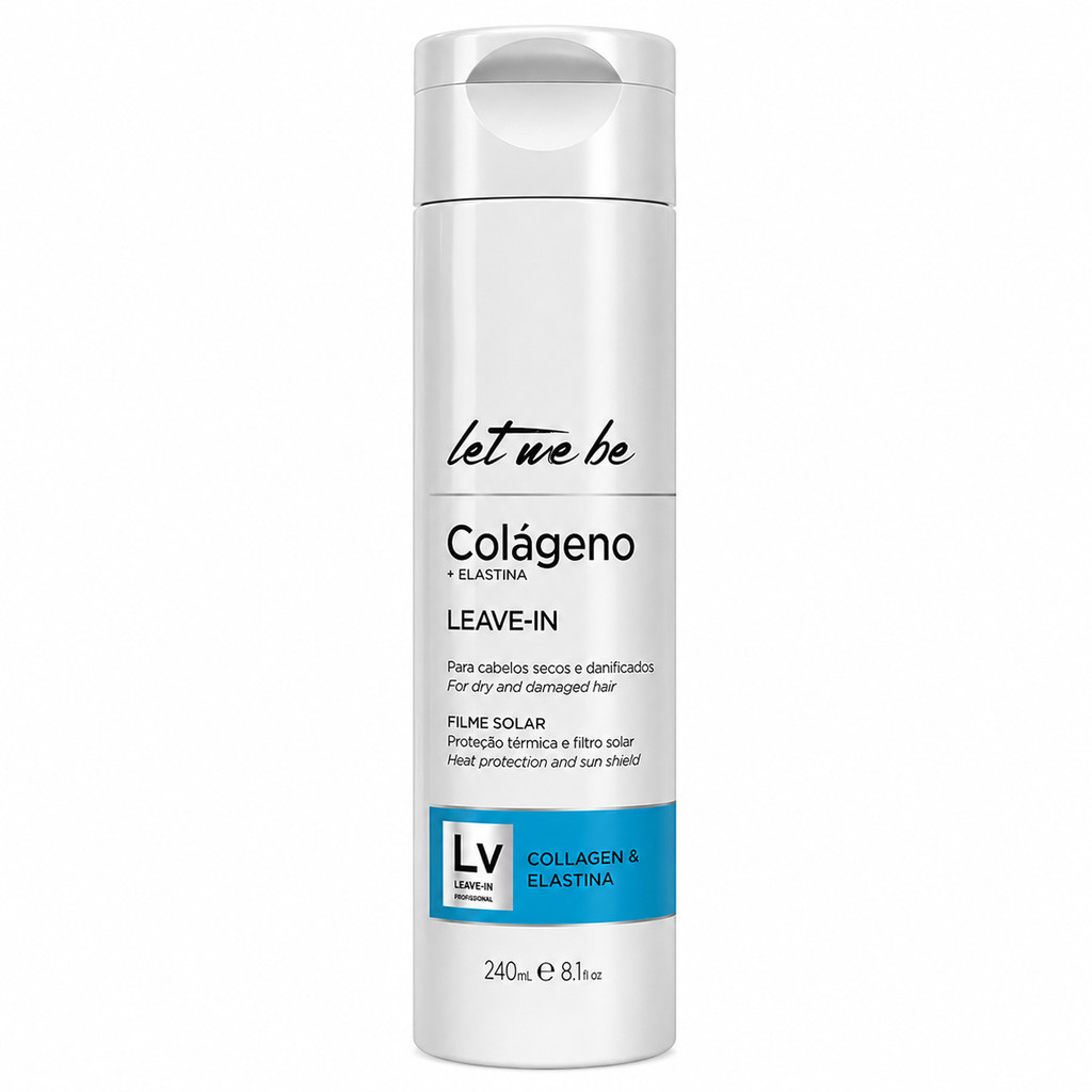 Leave-in Let Me Be Colágeno e Elastina 240ml Proteção térmica e filtro solar - Imagem 3