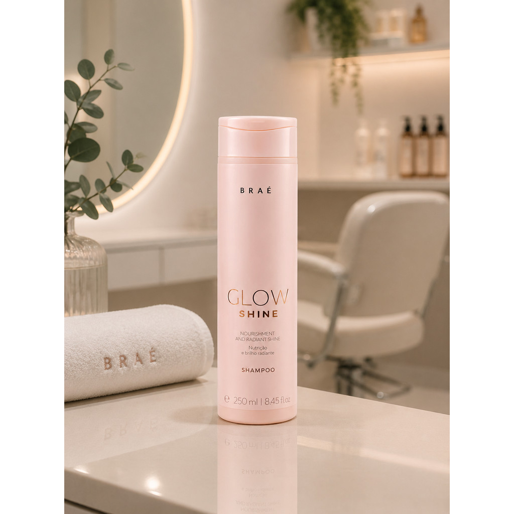 Shampoo Braé Glow Shine 250ml para brilho e limpeza - Imagem 4