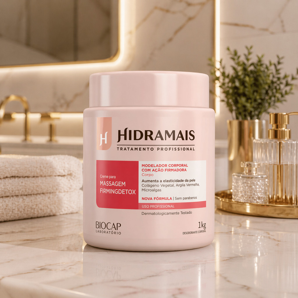 Creme Hidratante Hidramais FirmingDetox 1kg Corporal Massagem - Imagem 3