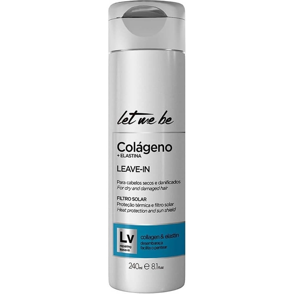 Leave-in Let Me Be Colágeno e Elastina 240ml Proteção térmica e filtro solar - Imagem 5