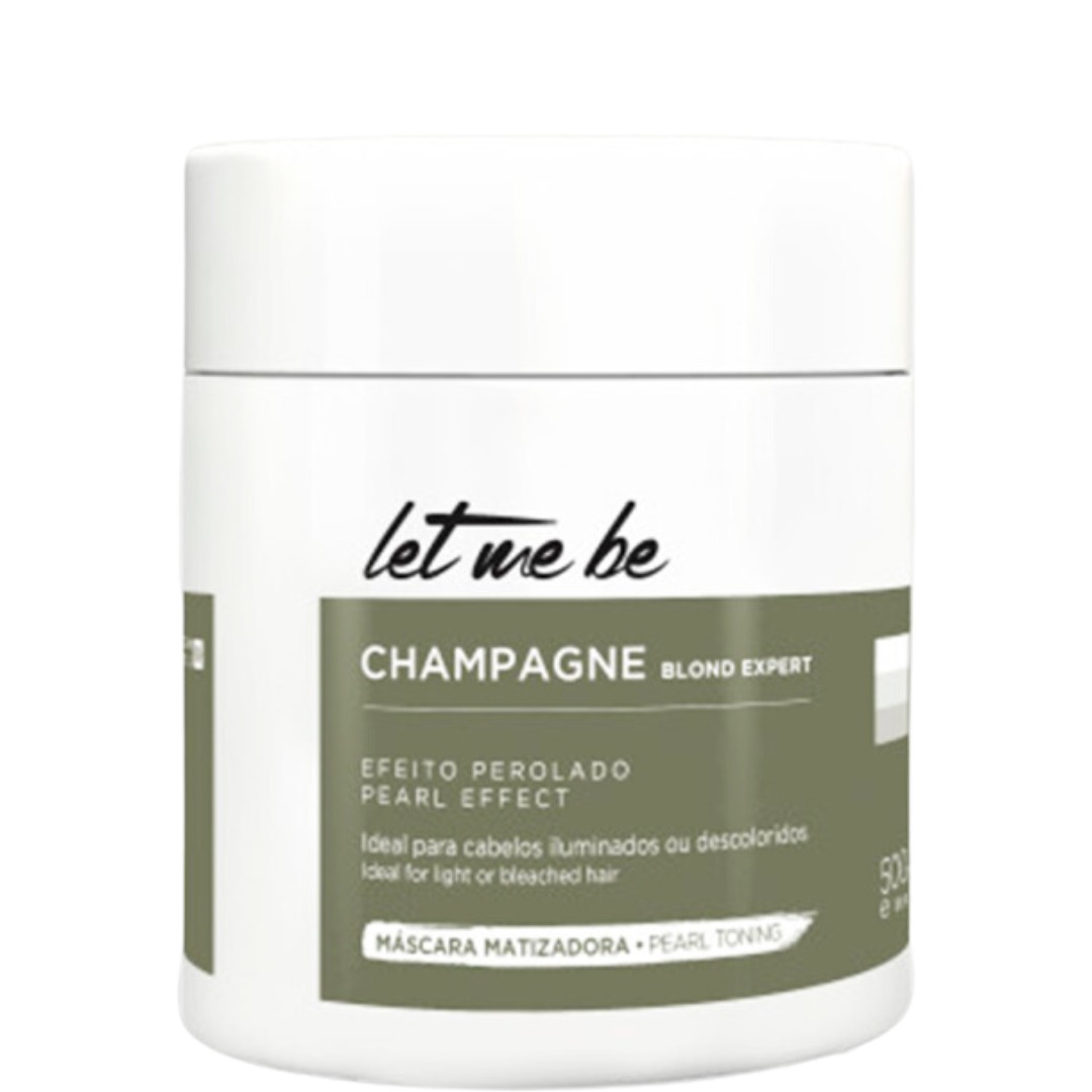 Máscara Matizadora Let Me Be Champagne Efeito Perolado 500g - Imagem 4
