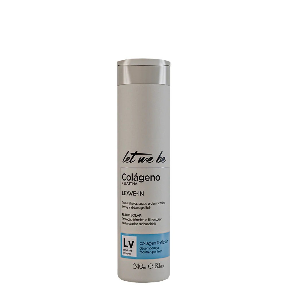 Leave-in Let Me Be Colágeno e Elastina 240ml Proteção térmica e filtro solar - Imagem 8