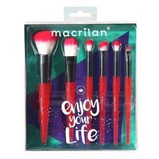 Kit Pincel Macrilan KP10-3 para Maquiagem