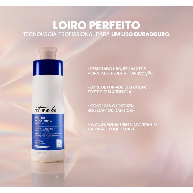 Progressiva Blond Matizadora Passo Único Protein Smoothing 1L Let Me Be