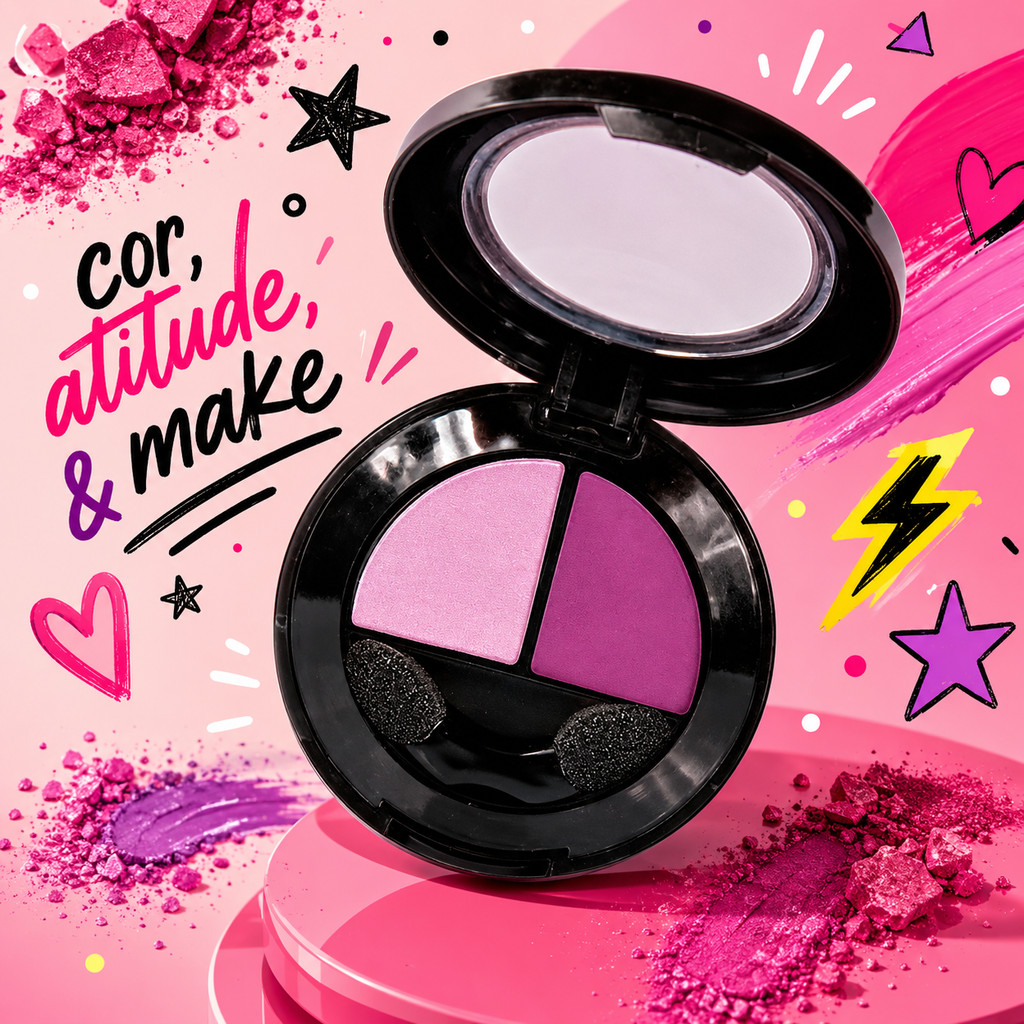 Sombra Duo Koloss Makeup Alta Pigmentação e Longa Duração N° 09 Compacta - Imagem 4