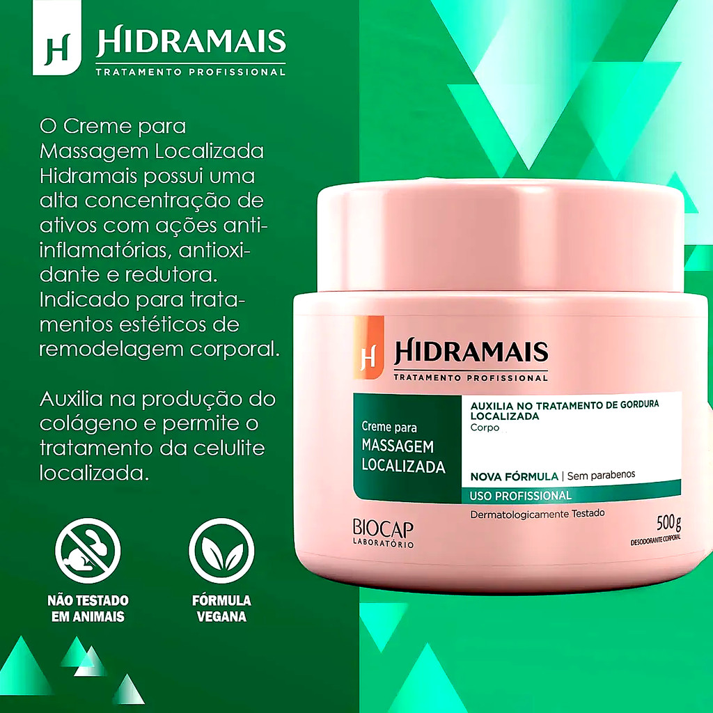Creme desodorante Hidramais Phytocafeil 500g - Imagem 3