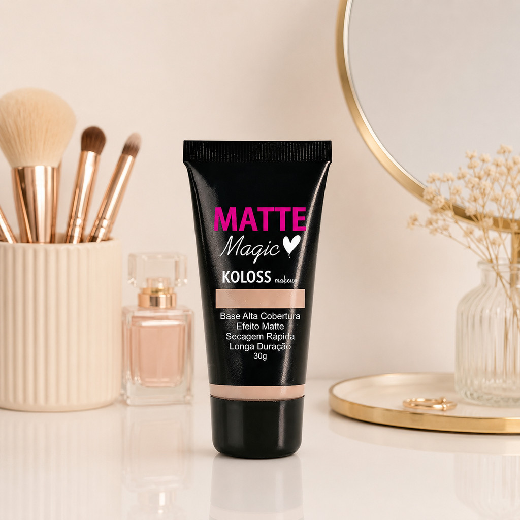 Base Koloss Make Up Matte Magic Cor 20 - tonalidade média - Imagem 2