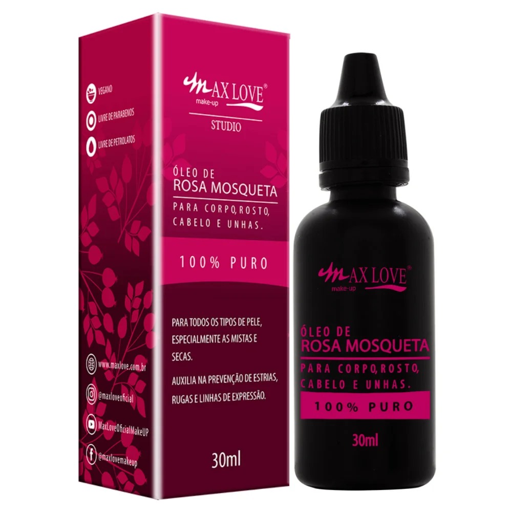 Kit com 2 Óleos de Rosa Mosqueta Max Love 30ml - Imagem 4