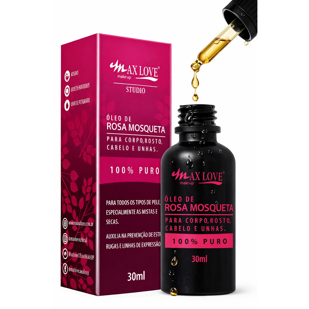 Kit com 2 Óleos de Rosa Mosqueta Max Love 30ml - Imagem 5