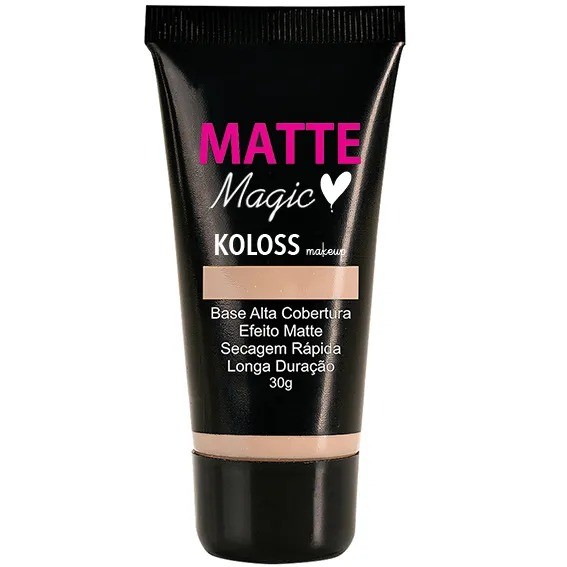 Base Koloss Make Up Matte Magic Cor 20 - tonalidade média - Imagem 4