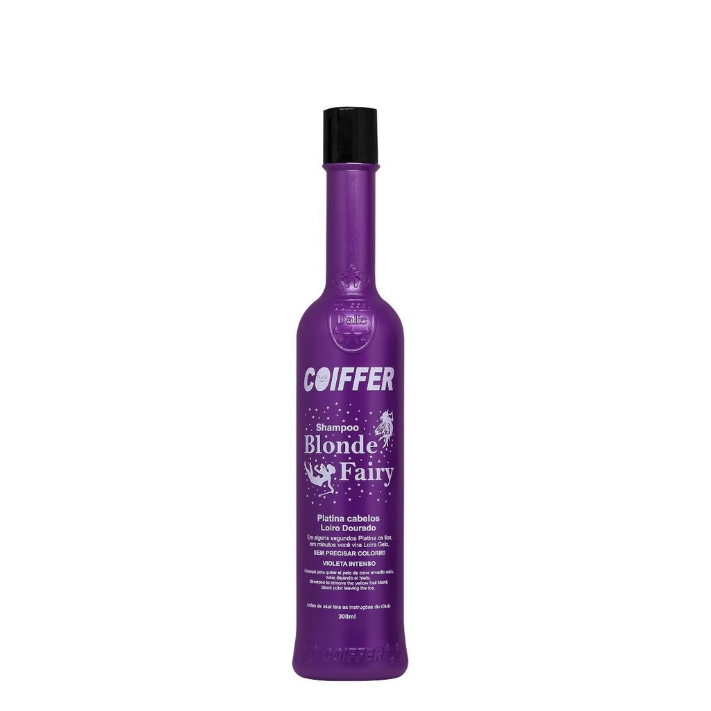 Shampoo Blonde Fairy Coiffer 300ml Matizador Desamarelador - Imagem 6