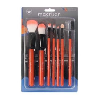 Kit Pincéis Macrilan KP5-9A 7 Peças Maquiagem