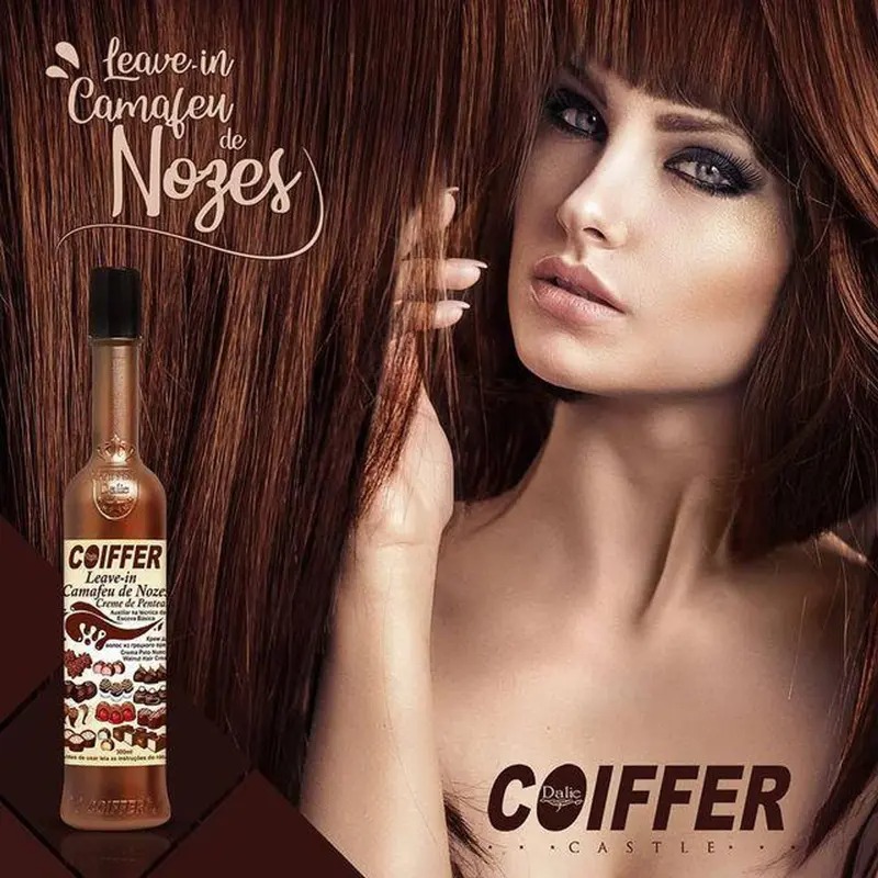 Leave-In Camafeu de Nozes Coiffer Creme de Pentear e Protetor - Imagem 2