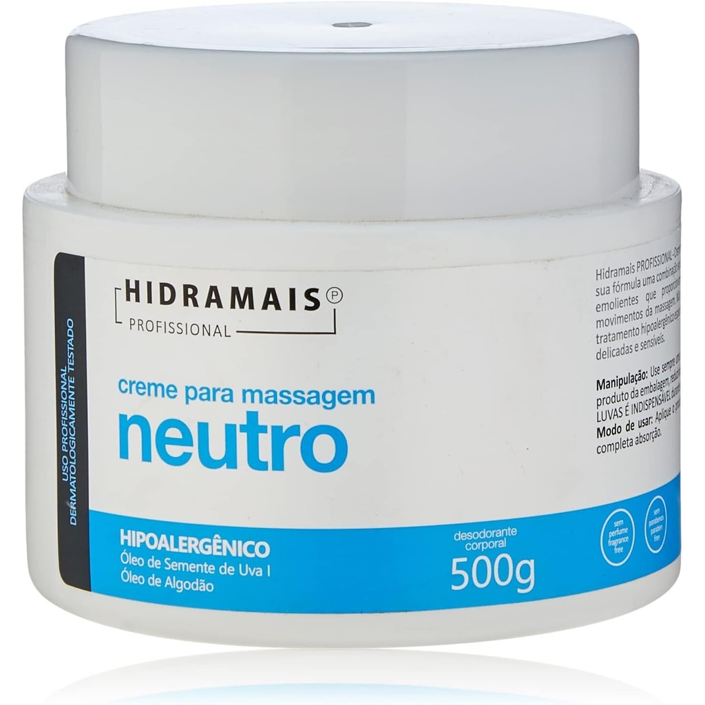 Creme Hidratante Hidramais Neutro 500g - Imagem 4