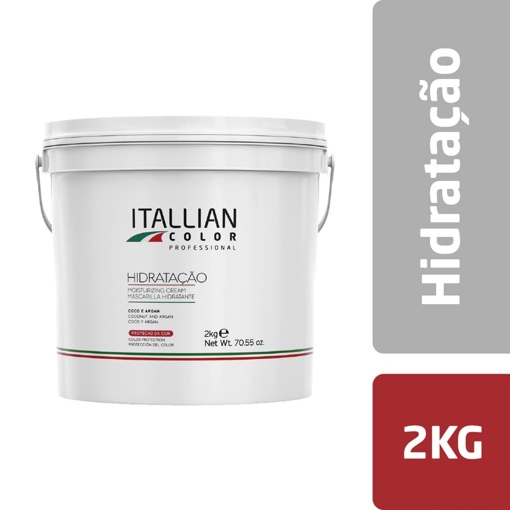 Hidratação Capilar Itallian Color Professional 2kg Hidratação Proteção da Cor - Imagem 2