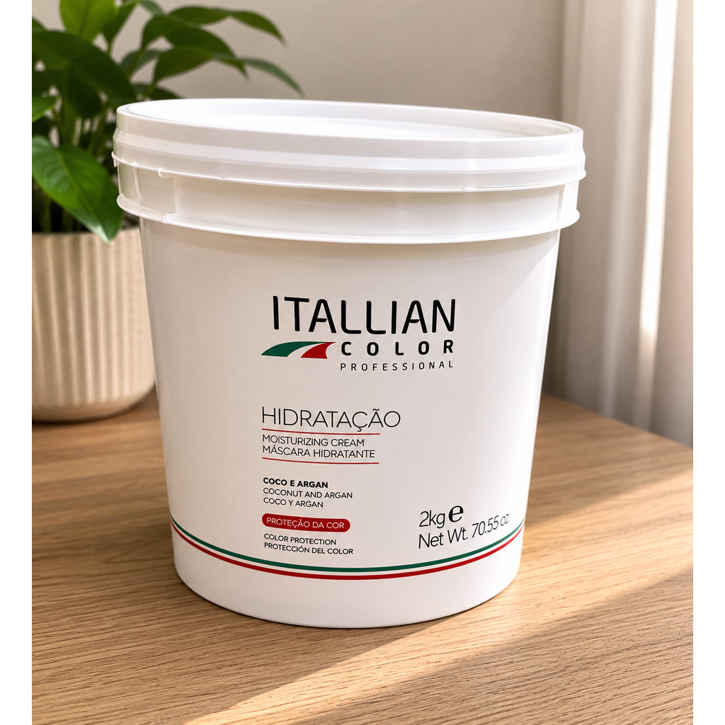 Hidratação Capilar Itallian Color Professional 2kg Hidratação Proteção da Cor - Imagem 3