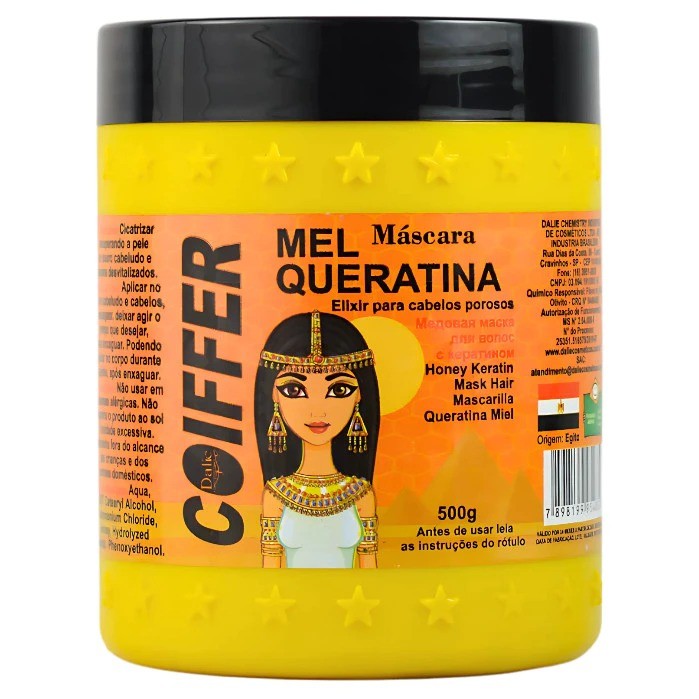 Máscara Mel e Queratina Premium Coiffer 500g Hidratação Capilar - Imagem 6
