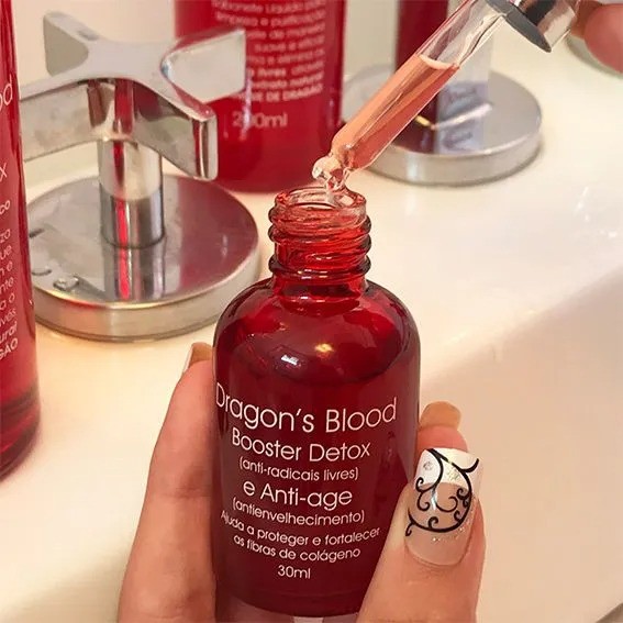 Sérum Facial Dragon's Blood Booster Detox Koloss Ácido Hialurônico 30ml - Imagem 2