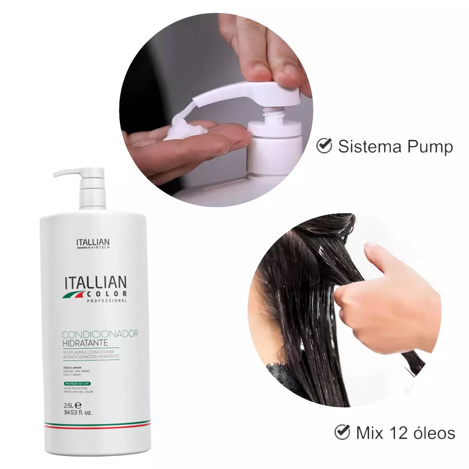 Condicionador Itallian Cosméticos Color Hidratante 2,5L - Imagem 2